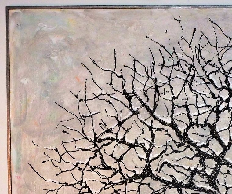 'Old apple device' 2015. Acryl på lærred 120x90 cm. Privateje