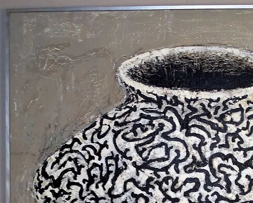 'Krukken' 2008. Acryl på lærred 120*150 cm. Privateje