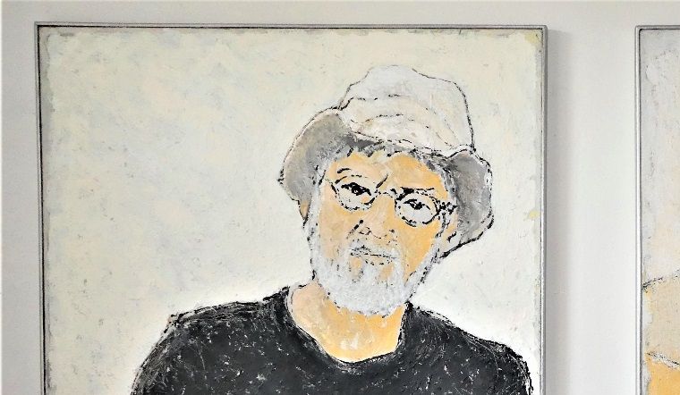 Erindringer 2019. Begge  acryl på lærred 70 x 90cm.