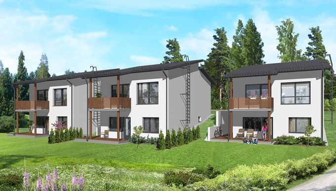 A-energialuokan Passiiviharkkotaloa Espoon Kilo