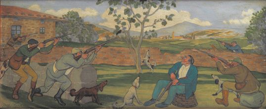 Escena de caza - El chimbo, 1928