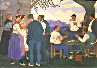 Reponiendo fuerzas, 1928 