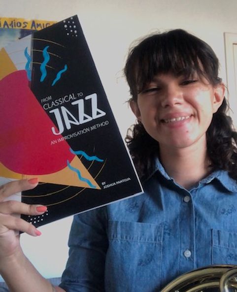 Today I received this beautiful picture from Menifee, California! Thank you very much Allyson Ward for this awesome photo! Enjoy the Book!!!  Hoy recibí esta bella foto desde Manifee, California! Muchas gracias a Allyson Ward por esta foto tan espectacular! Que disfrutes mucho el libro!   🙏🙏📯📯🇵🇷🇨🇴🌊🎼☕️🌴!!! From Classical to Jazz an Improvisation Method! www.joshuapantoja.com