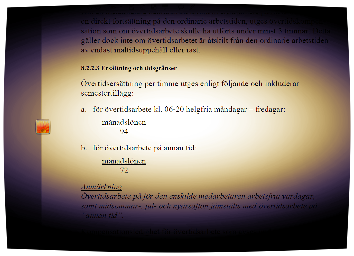 Treskift Arbetstider