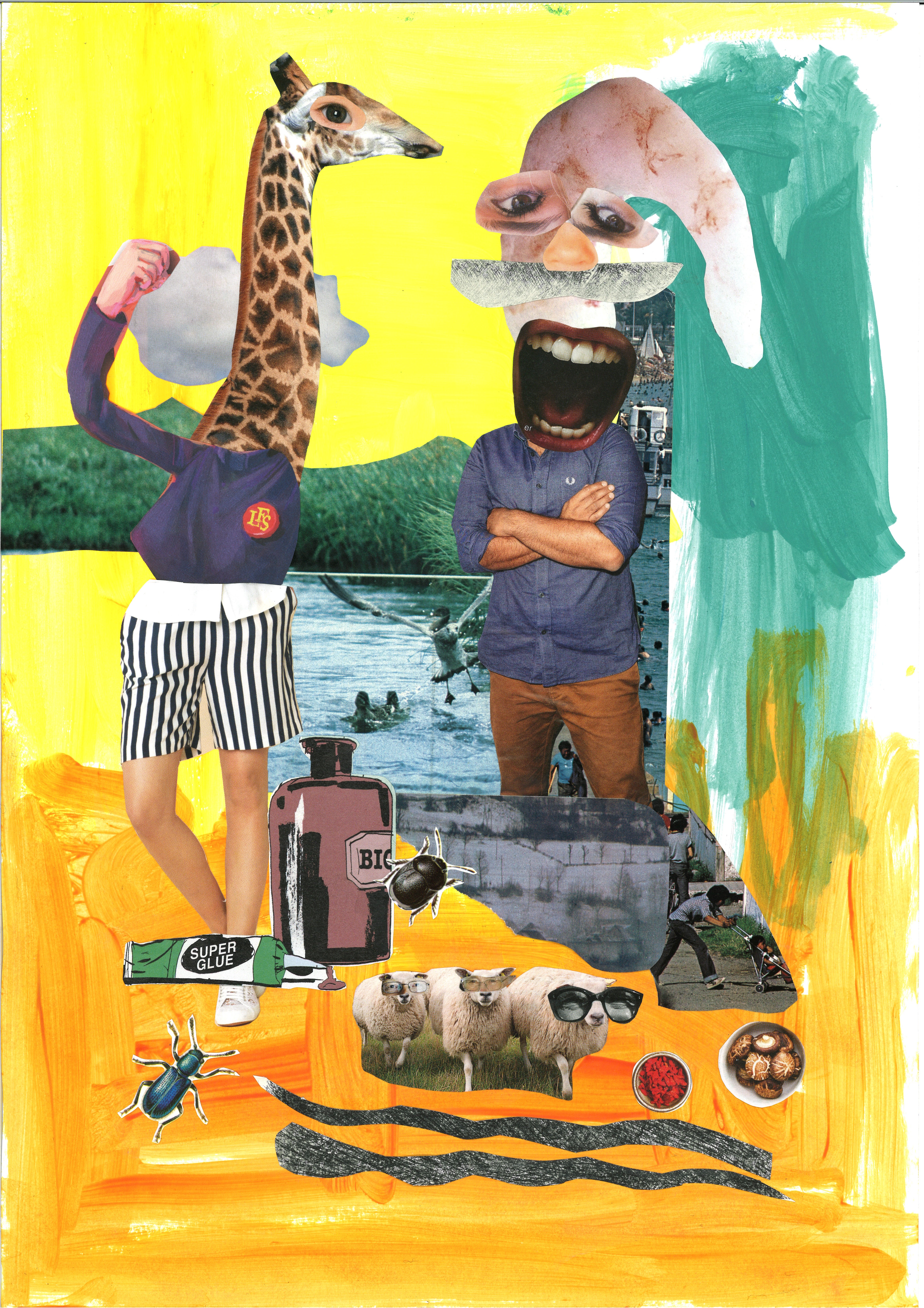 Collage #6 (42 x 30 cm, 2019)