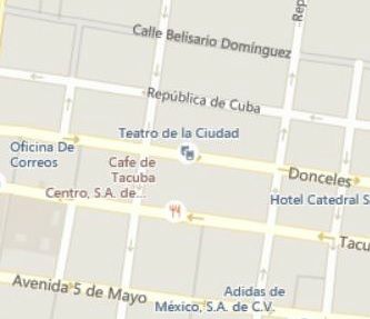 Ubicación en el Centro Histórico de la Ciudad