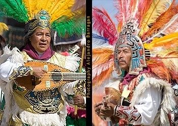 Concheros con Instrumentos Musicales