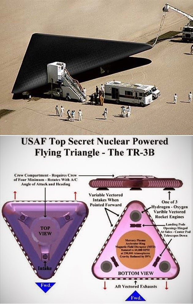 El Aurora TR-3B EL TRIANGULO VOLADOR DE LA USAF