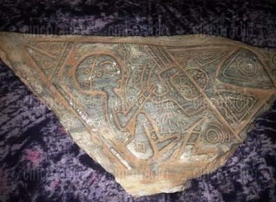 Piedra de Jadeita encontrado en una cueva entre Puebla y Veracruz