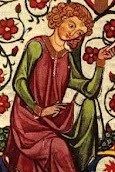 Traje medieval de saya y sobreveste