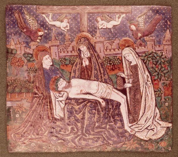 Derechos de autor de la imagenGETTY IMAGESImage captionRepresentación de cuando María Magdalena, la Virgen 