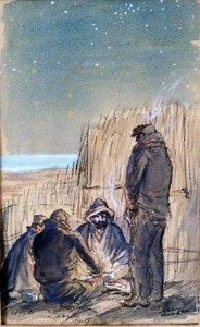 Cuadro Exiliados de Jean Pruniere Lapopote