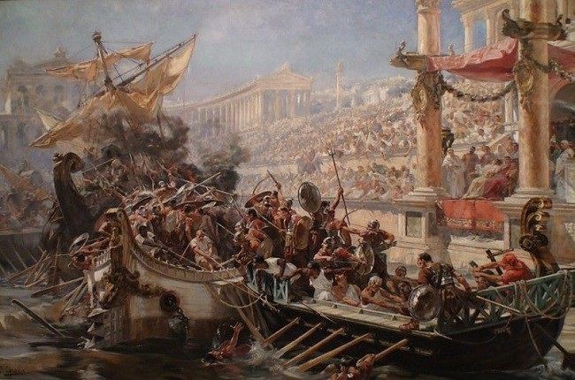 «La naumaquia» de Ulpiano Checa (1894)