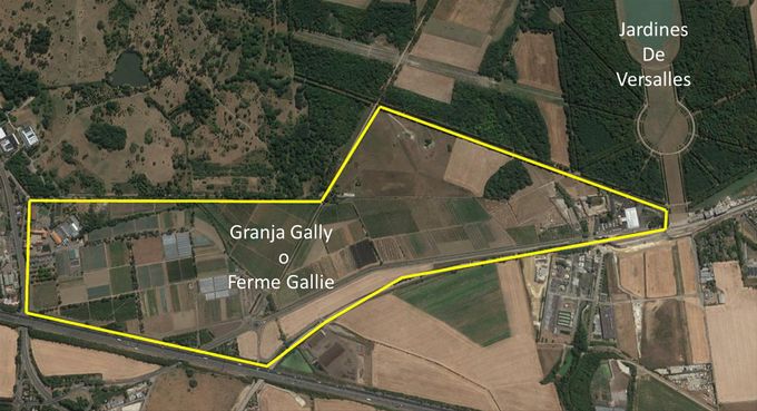 Superfice del lo que queda de aquella abadía otrora poderosa en el medioevo y hoy es una granja que vende sus productos al público