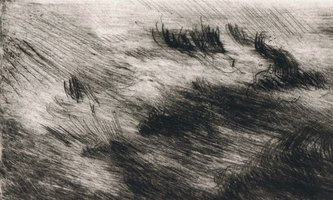 © Milein Cosman, Rhein Wanderer, drypoint and monotype