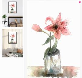 Lilies in a vase