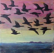 Flyvende gæs 40x40