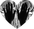 A heart can be seen. In this heart are Kaddi's hands, which just smudge paint on an illuminated background. She alludes with this image to the sensual connection between herself and colour.