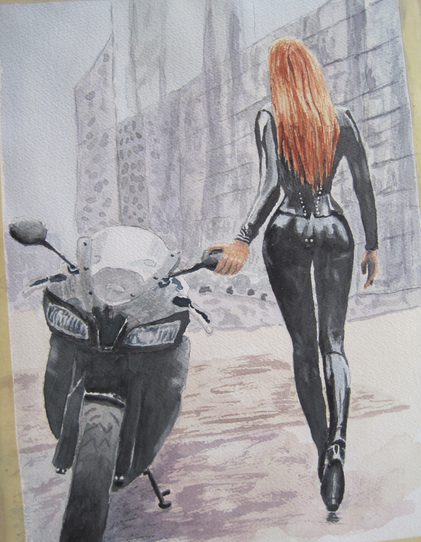 As he said, my son: "Cool motorbike"