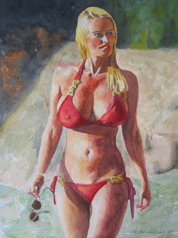 Lady in red VI