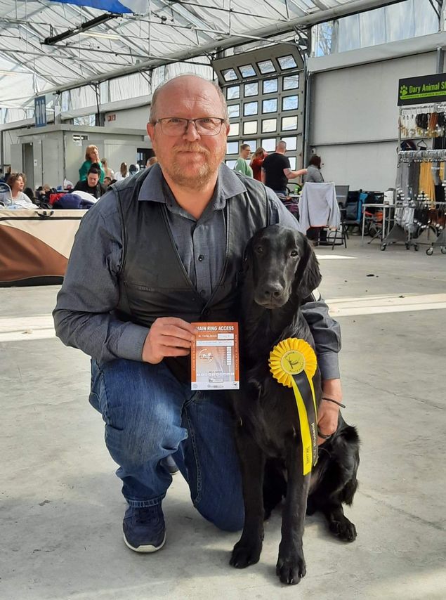 ✨🥇Kalexas Bentley Brooklands🥇✨
(Kalexas Mini Morris x Kalexas River Dee)

At IDS Rijnland in Netherlands he was awarded VP and became Best of Breed! 
So happy for our little boy and of course for Vera Ozeel, Stefaan de Vriese and Nancy Vercruysse!

🥂✨🥂Congratulations from proud breeders 🥂✨🥂