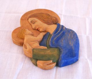 Maria och Jesubarnet, med upphängningskrok