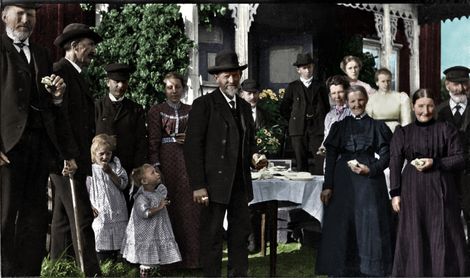 Kalas i Kalvlund 1910 färg