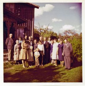 Släktträff i Östistuga ca 1963