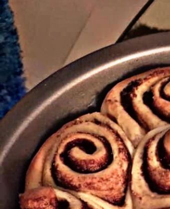Without glaze as they just came out of the oven..