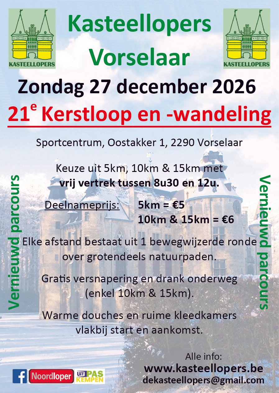 Kerstloop en -wandeling - Vorselaar