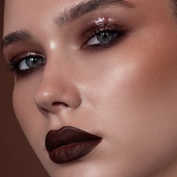 Closeup beauty photoshoot in studio