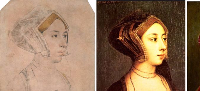 Anne Boleyn – The Bradford Holbein Drawing of a Lady (British Museum) – Hever Castle Portrait – Petworth House, The Egremont Collection Portrait