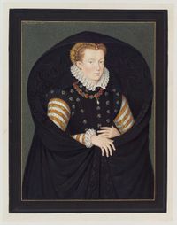 Called Mary, Queen of Scots  by George Perfect Harding, probably after Lucas de Heere, watercolour, 1831