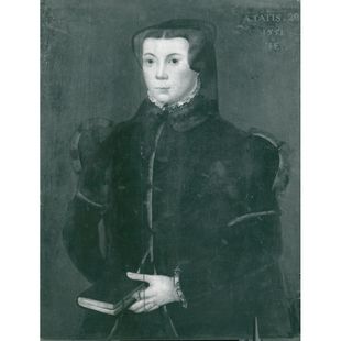 Lady Le Strange, 1551, by Hans Eworth