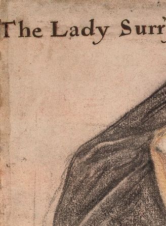 Frances de Vere, Countess of Surrey in a gable hood from c.1532-3 with one fall pinned up