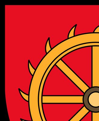 St Catharine's College (Cambridge) – Gules a Catherine wheel Or