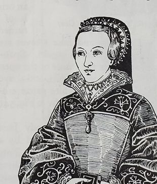 Lady Jane Grey – Sketch of the Norris Portrait by Herbert Norris