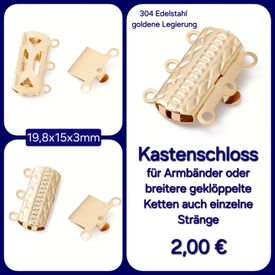 Kastenschloss golden