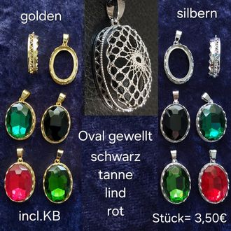 Oval gewellt (Krönchen oval)
