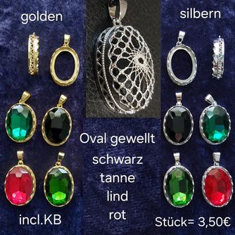 Oval gewellt (Krönchen oval)