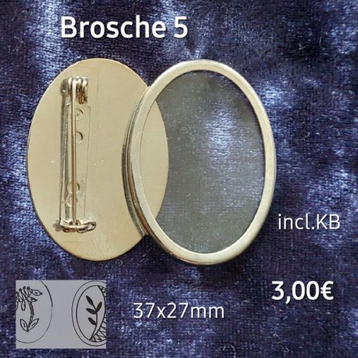 Brosche 5 silber   1x