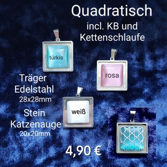 Edelstahl Quadrat