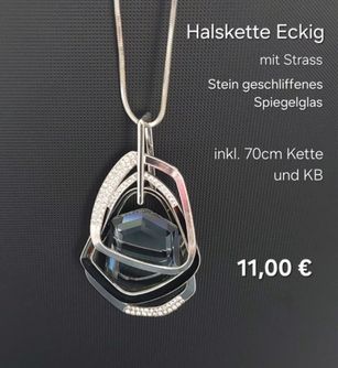 Halskette Eckig