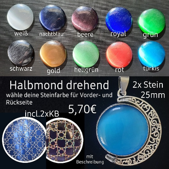 Halbmond drehend