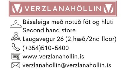 VERZLANAHÖLLIN  Laugavegi 26, 101 Reykjavík.