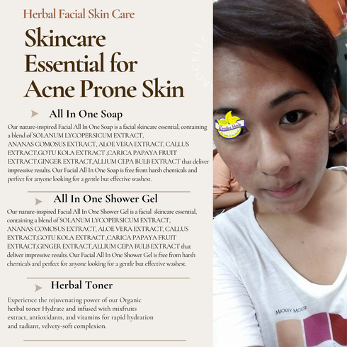 Brown Beige Simple Acne Skincare Essential 12