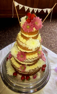 Fresh Cream Wedding Cake