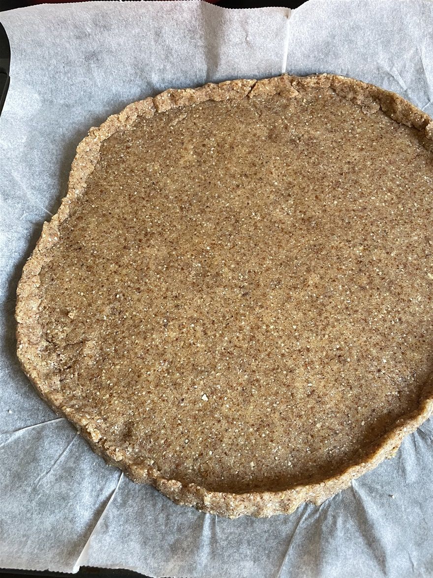 Sprød pizza bund på mandelmel