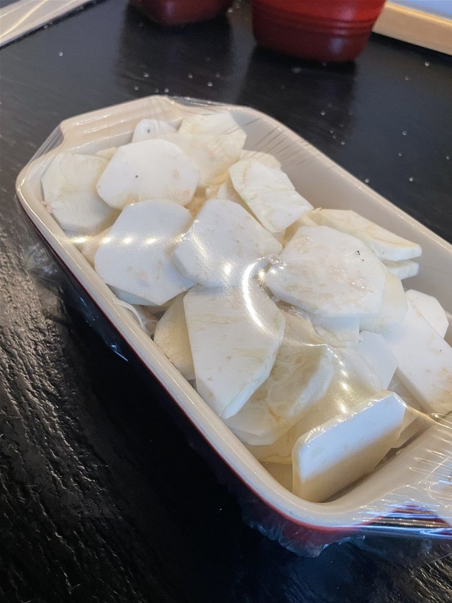 Pakket ind i folie og klar til mikroovnen