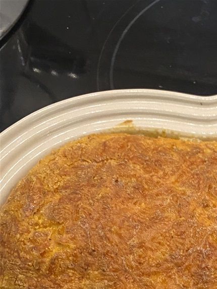 Taco pie lige kommet ud af ovnen